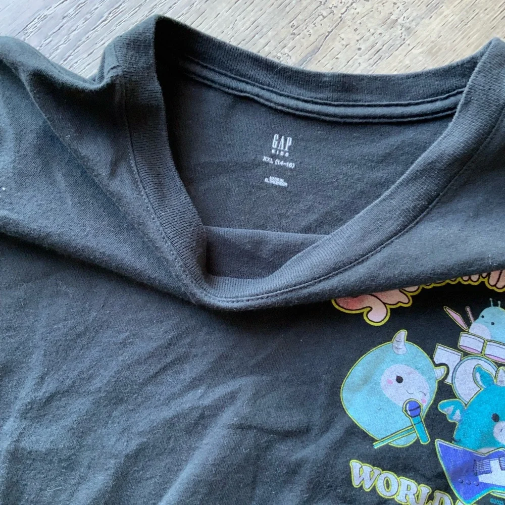 GAP Kids Black Squishmallows T-Shirt XXL 14/16